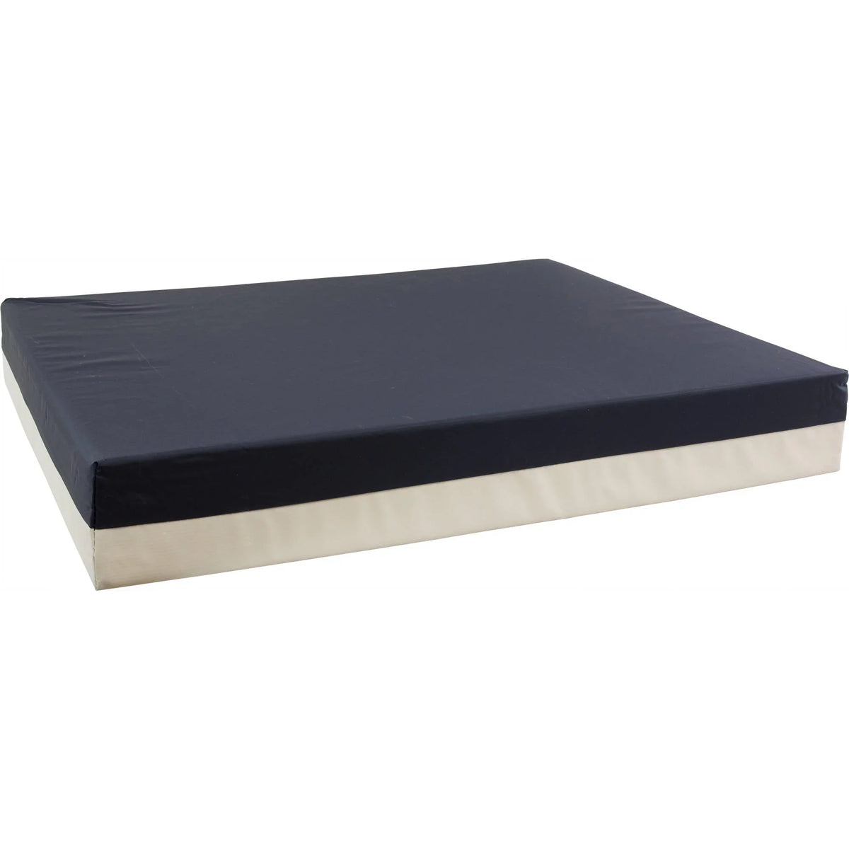 Roscoe Foam Wheelchair Cushion with Nylon Wrap for Pain Relief (20'' x 18'' x 3'') Navy/Gray