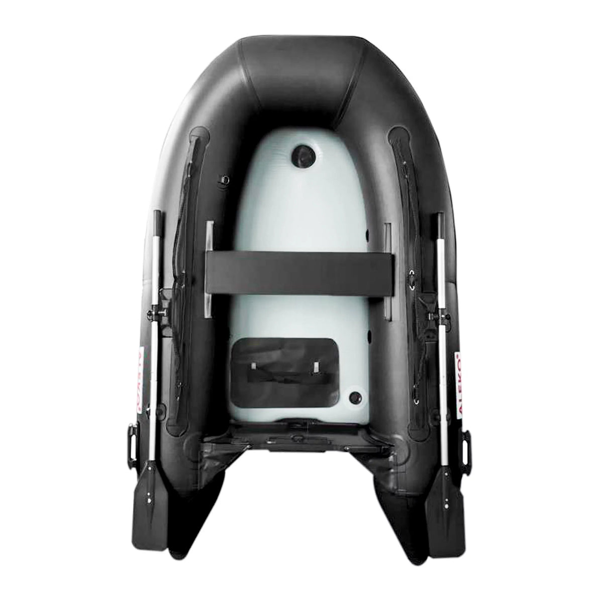 ALEKO Inflatable Air Floor Fishing Vessel - 8.4 Foot - Black