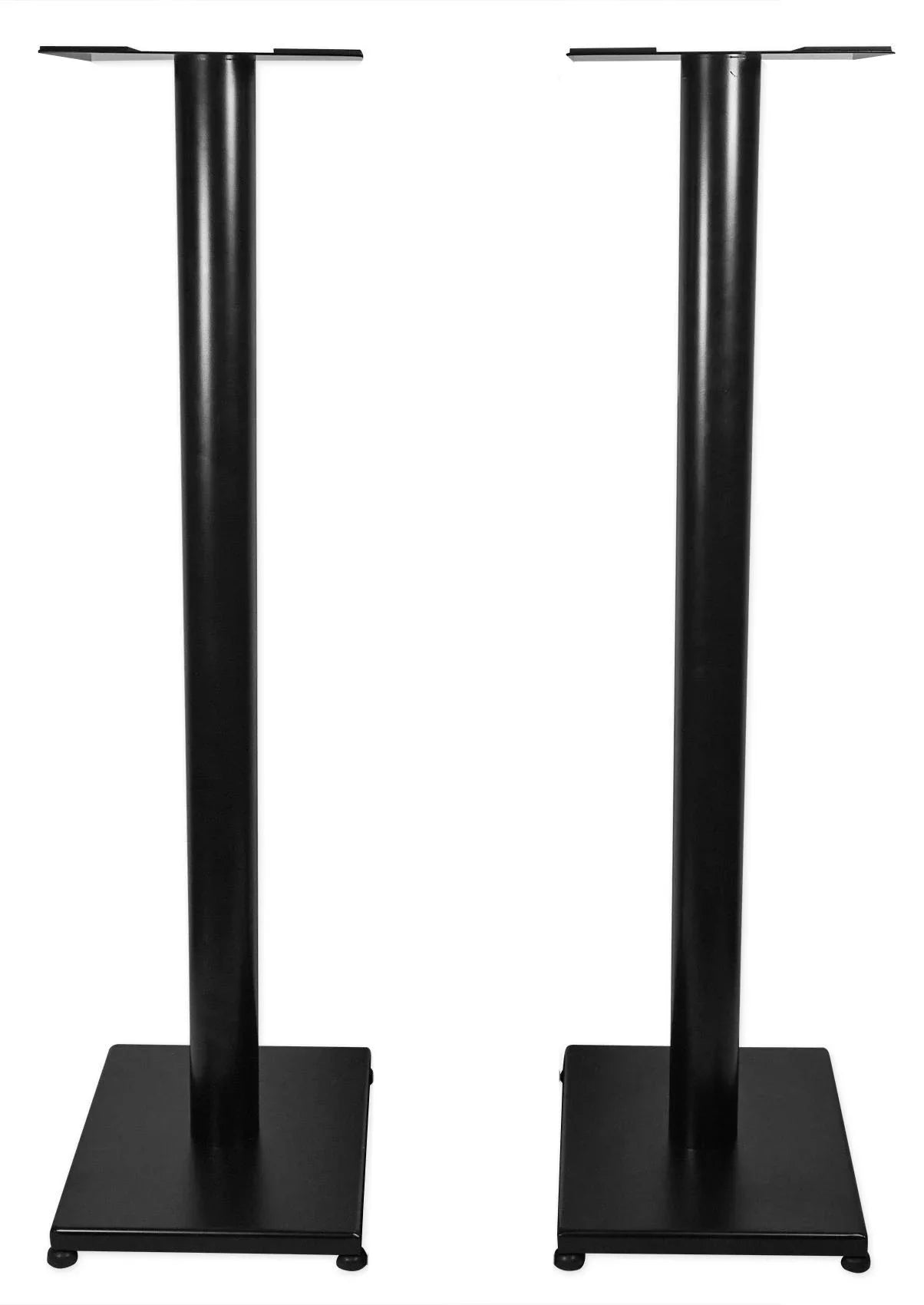 Pair Rockville RS37B 37" Steel Bookshelf Speaker / Studio Monitor Stands in Black