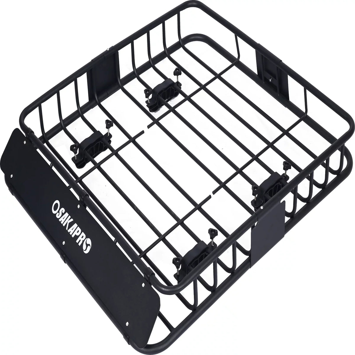 Universal Fit Black Steel Top Mount Roof Rack 43" Heavy-Duty Steel Condition - Rooftop Cargo Carrier Basket