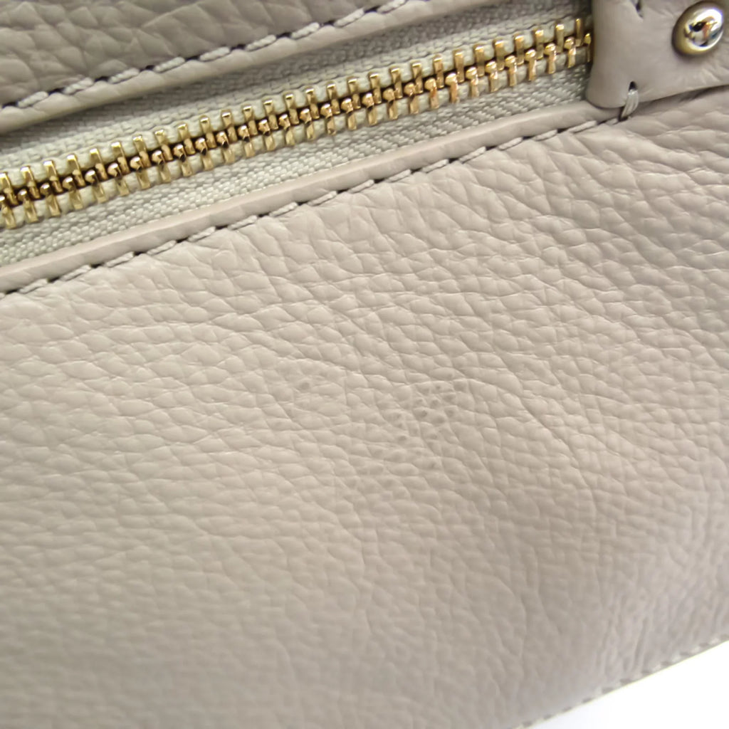 Pre-Owned Kate Spade COBBLE HILL TODDY PXRU6018 Women's Leather Handbag,Shoulder Bag Grayish,Pink (Good)