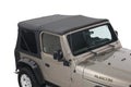 OVS 1997-2006 Fits Jeep Wrangler TJ King 4WD Premium Replacement Soft Top Without Upper Doors Black Diamond With Tinted Windows 14010235