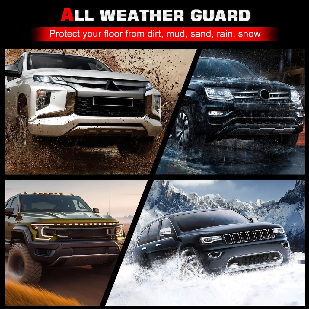 Ikon Motorsports Trunk Mat Suitable With 2021-2023 Jeep Wrangler 4xe, Black 3D Molded Car Rear Carpets Liner Protection TPE Thermo Plastic Elastomer All Climate Boot Tray Wrap Protector Pad