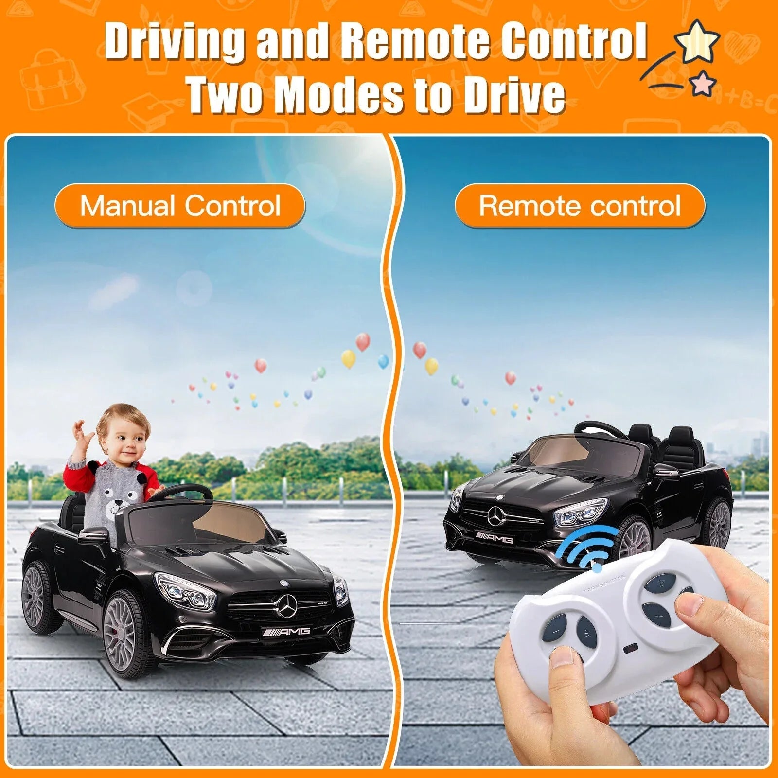 Mercedes Benz AMG SL65 12V Electric Kids Ride On Car with Remote Control - Officially Licensed