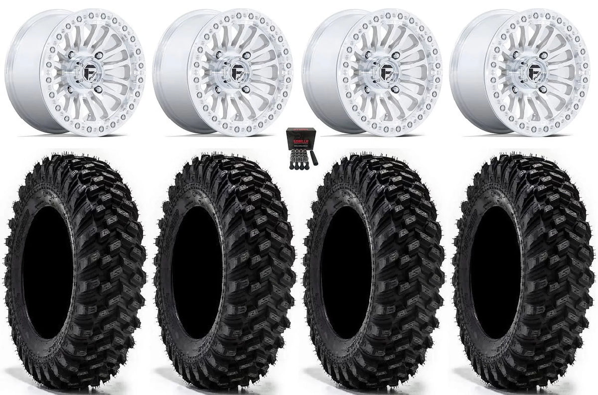Fuel Rincon Bdlk 15" Wheels Mh 32" Warrior XT Tires Sportsman RZR Ranger