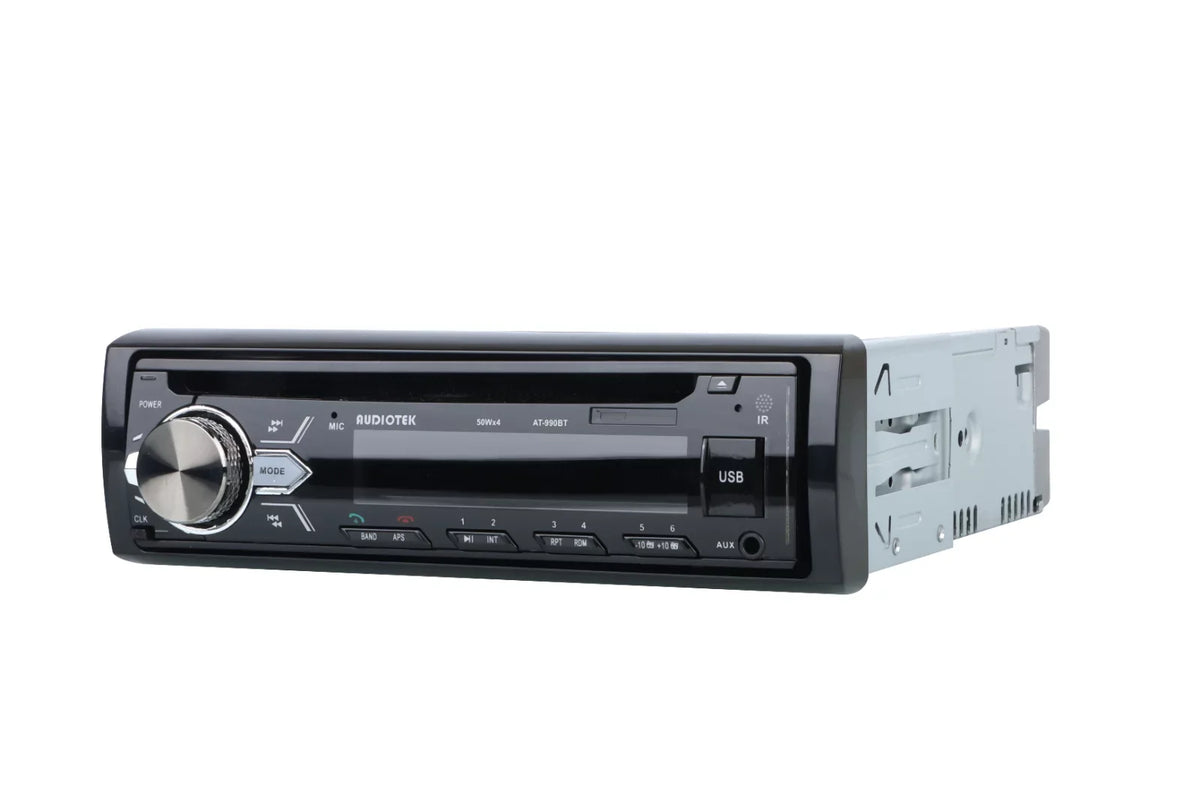 4X Pioneer 6.5" Speakers + Audiotek 1-Din Car Audio Bluetooth CD AM FM Receiver Bundle