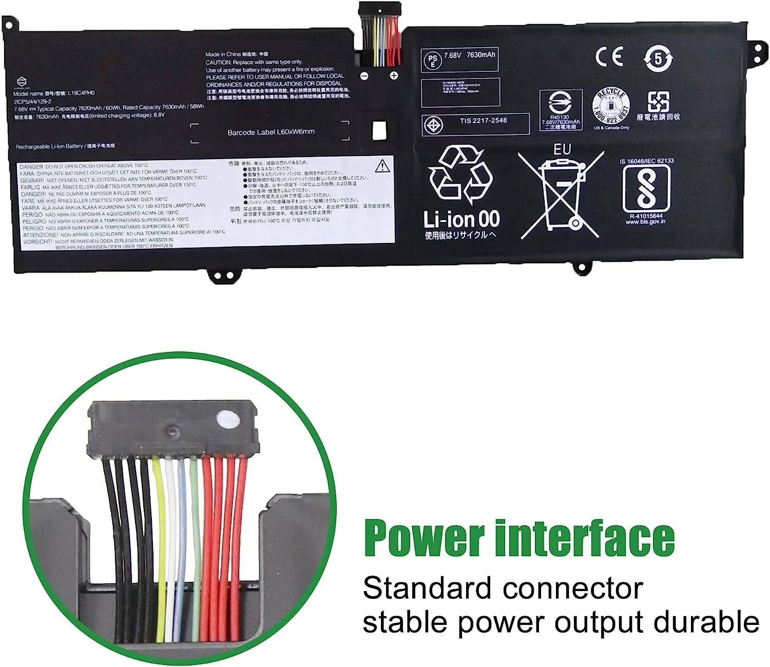 JIAZIJIA L18C4PH0 5B10W67180 5B10T11586 Laptop y Replacement for Lenovo IdeaPad Yoga C940-14IIL 2019 81Q9002GUS