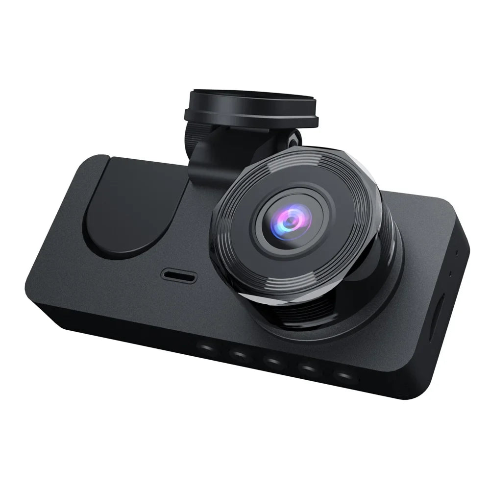 Shinysix 1080P DVR Dash Camera Front & Inside & Rear Camera Driving Recorder 2 Inch Screen Dashcam Support Night-Vision Loop Recording Motion Detection One-Key Lock