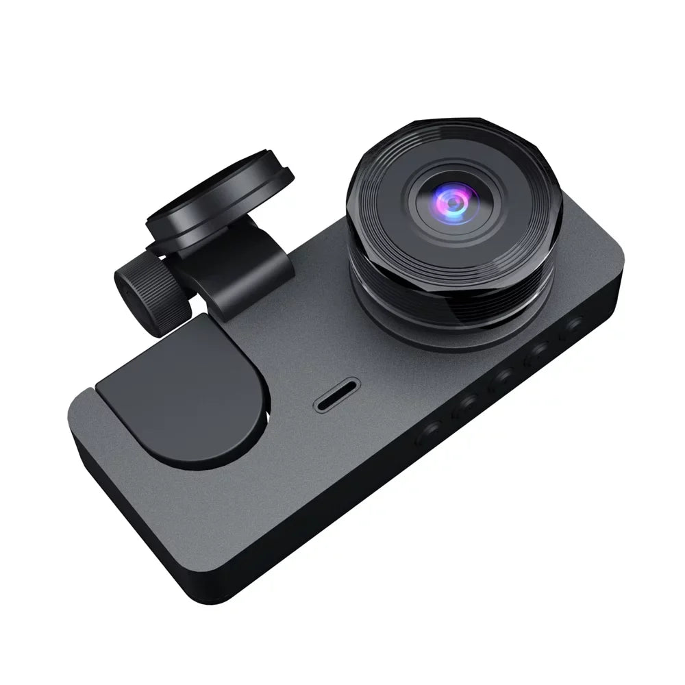 Shinysix 1080P DVR Dash Camera Front & Inside & Rear Camera Driving Recorder 2 Inch Screen Dashcam Support Night-Vision Loop Recording Motion Detection One-Key Lock