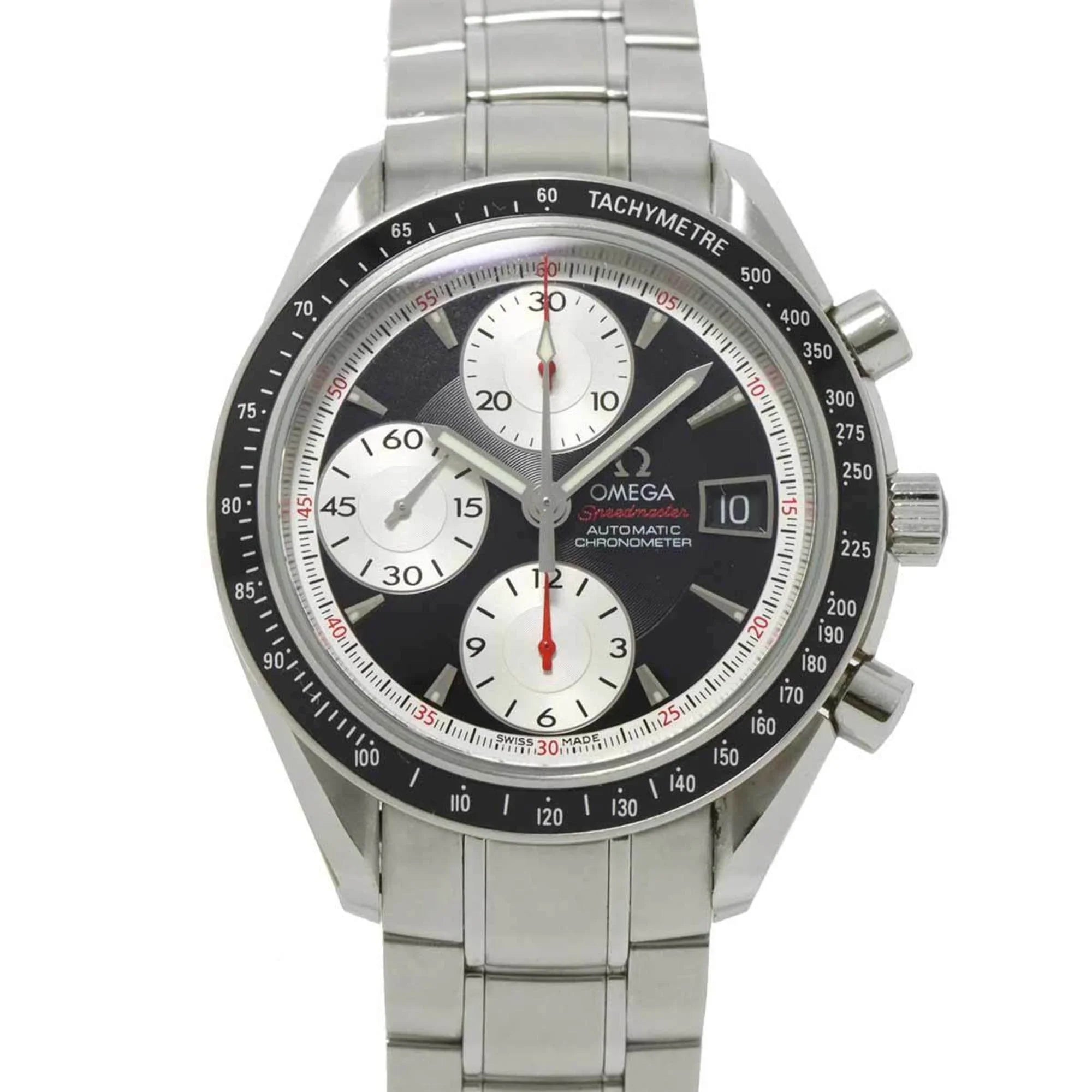 Pre-Owned Omega OMEGA Speedmaster Date 3210 51 Chronograph Men's Watch Black Dial Automatic (Good)