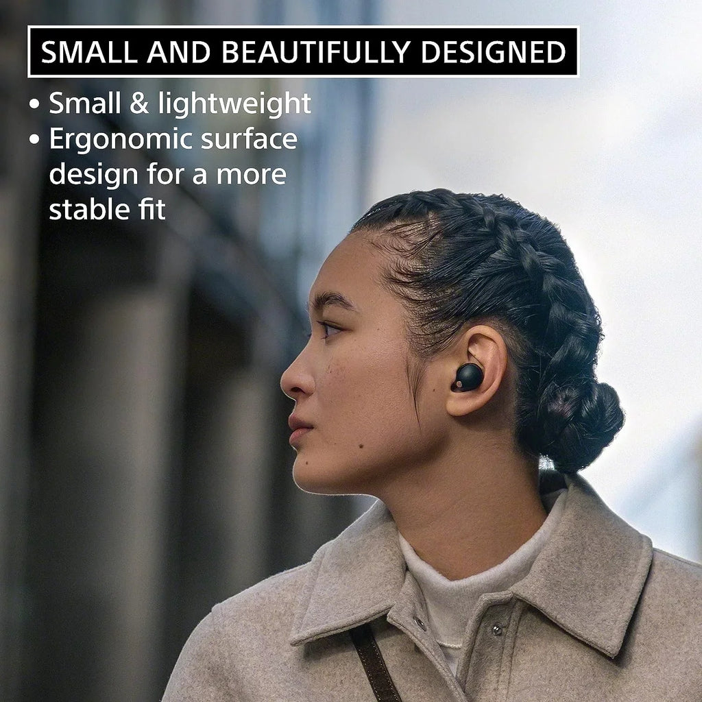 Sony WF-1000XM5-BLACK Wireless Noise Canceling High-Res Earbuds with an Additional 2 Year Shield by Epic Protect (2023)
