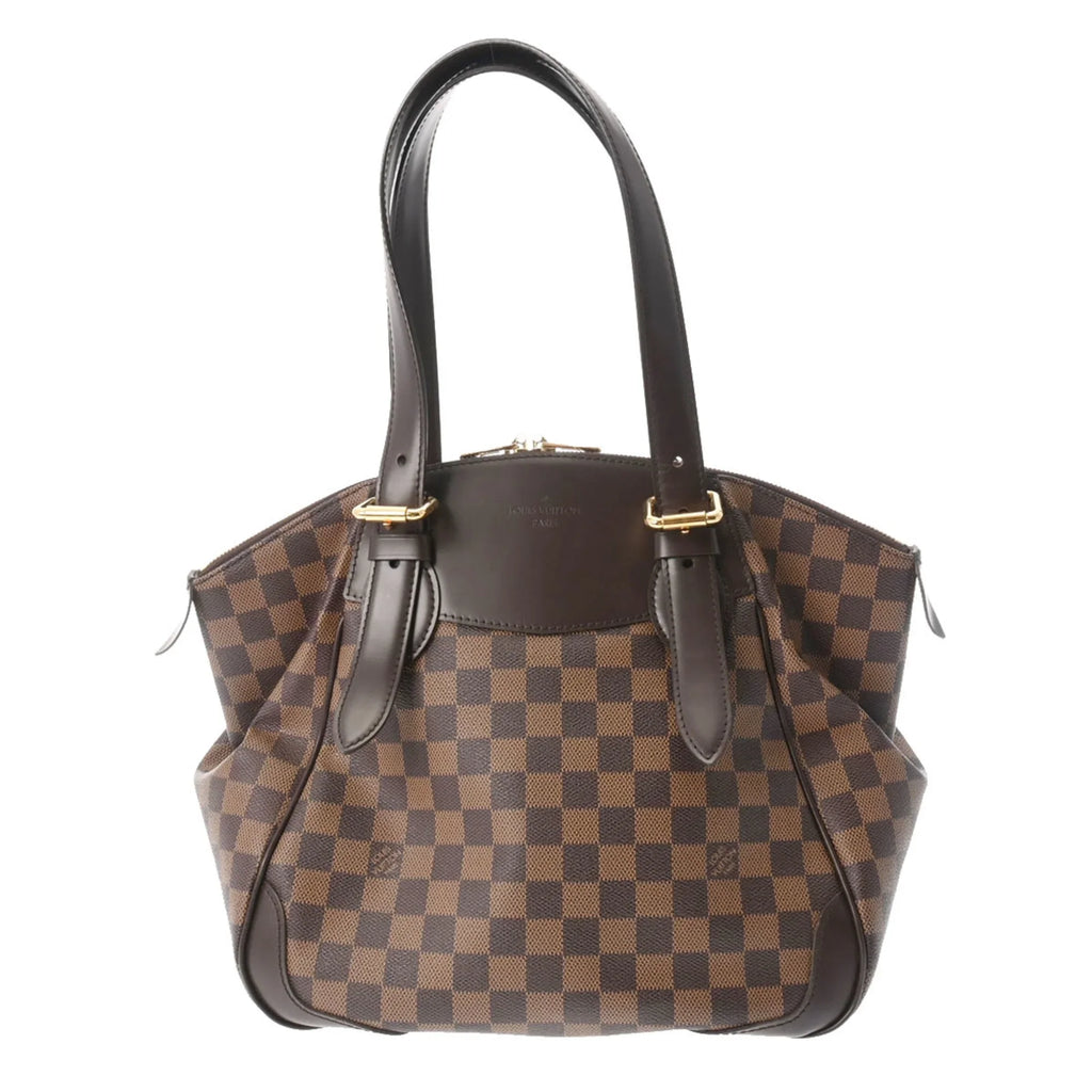 Pre-Owned LOUIS VUITTON Damier Verona MM Ebene N41118 Women's Canvas Shoulder Bag (Good)