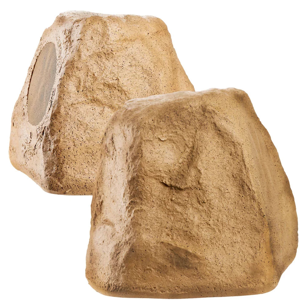 OSD Audio 5.25 inch 120W Bluetooth Outdoor Rock Speaker – Climate Impervious Sandstone Canyon Brown