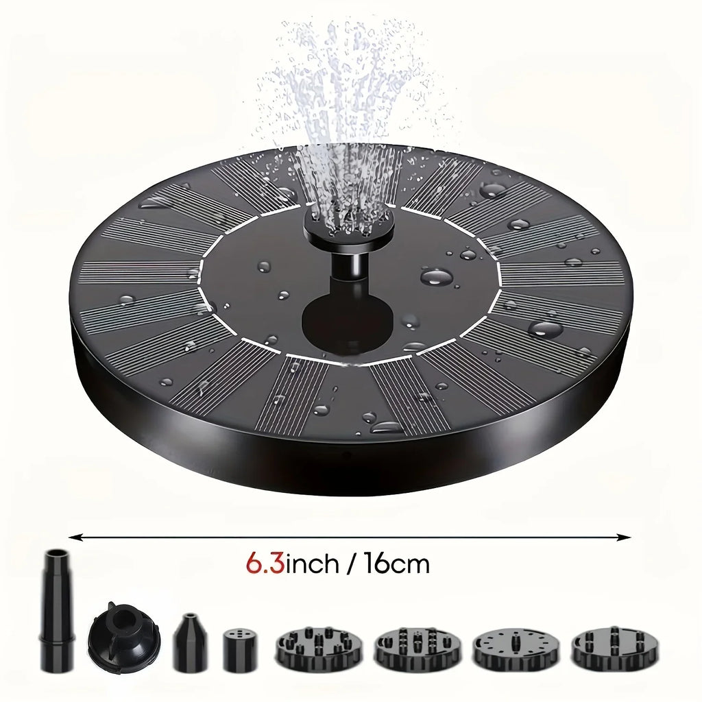 1pc Solar Bird Bath Fountain Pump - Independent Floating, for Gardens, Terraces, Ponds, and Swimming Pools - Waterscape Outdoor Solar Powered Fountain