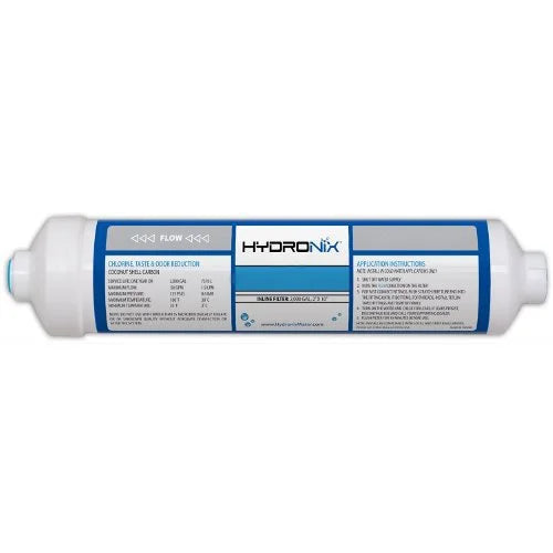 Package Of 4 ICF-10Q Hydronix Inline Coconut Carbon Filter
