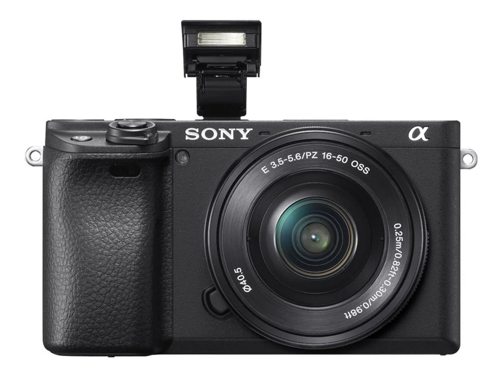 Sony a6400 ILCE-6400L - Digital camera - mirrorless - 24.2 MP - APS-C - 4K / 30 fps - 3x optical zoom 16-50mm lens - Wi-Fi, NFC, Bluetooth - black
