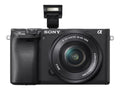 Sony a6400 ILCE-6400L - Digital camera - mirrorless - 24.2 MP - APS-C - 4K / 30 fps - 3x optical zoom 16-50mm lens - Wi-Fi, NFC, Bluetooth - black