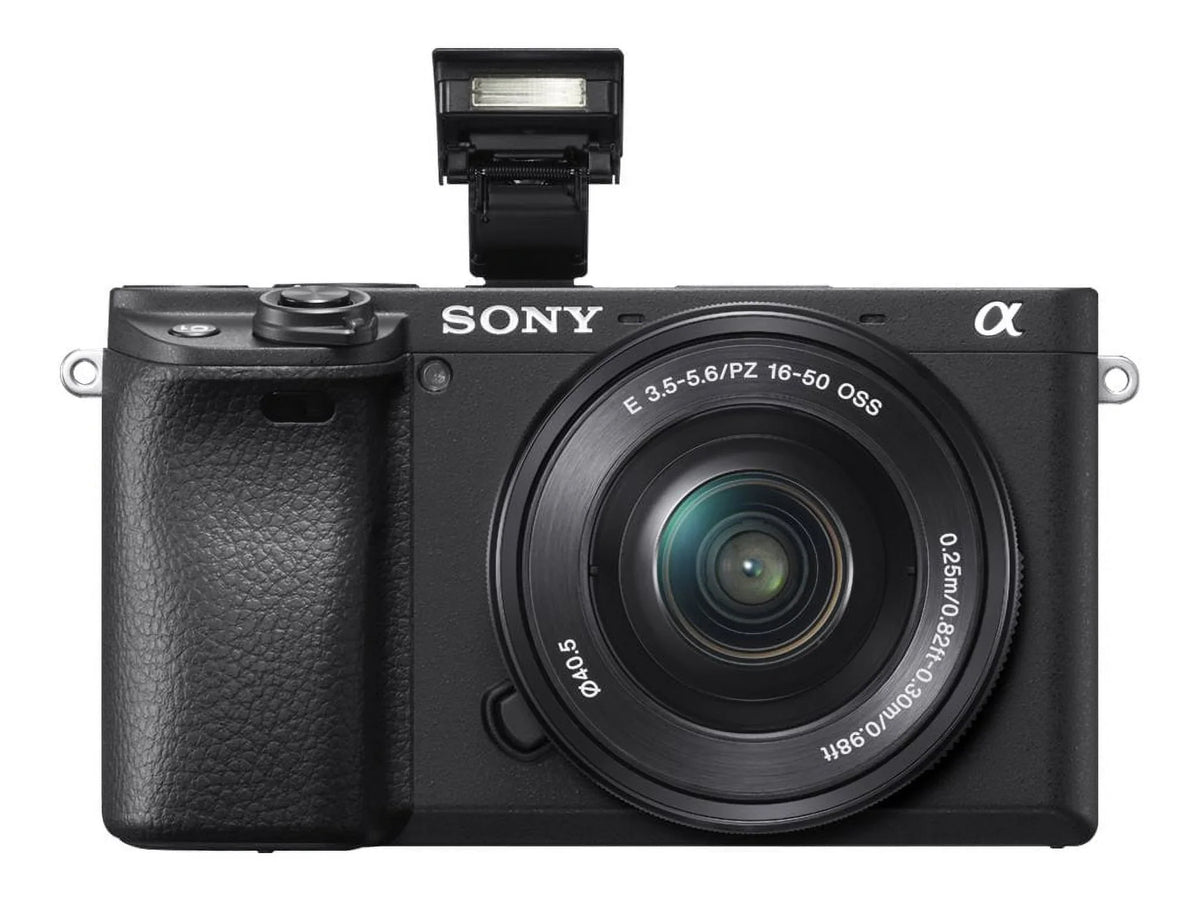 Sony a6400 ILCE-6400L - Digital camera - mirrorless - 24.2 MP - APS-C - 4K / 30 fps - 3x optical zoom 16-50mm lens - Wi-Fi, NFC, Bluetooth - black