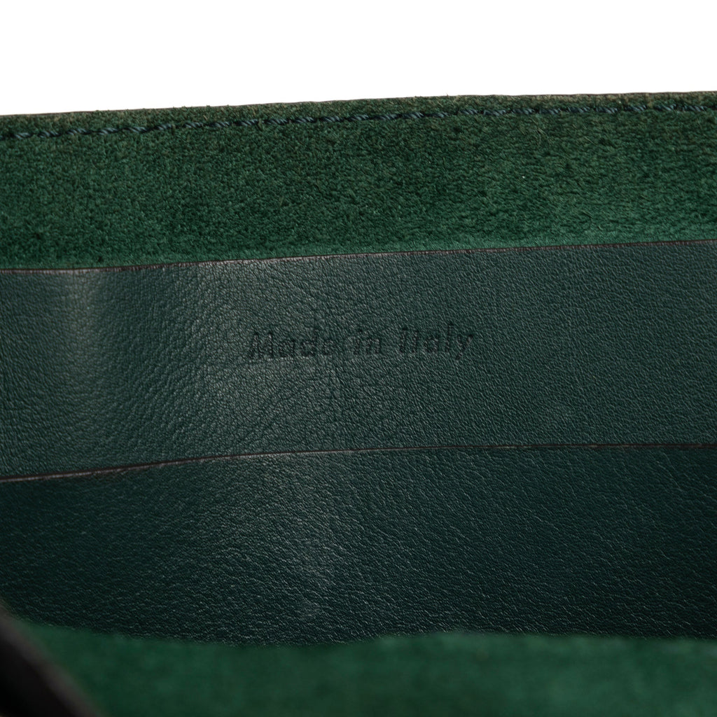 Pre-Owned Authenticated Celine Big Bag Bucket Calf Leather Green Bucket Bag DrawstringBag Unisex (Good)