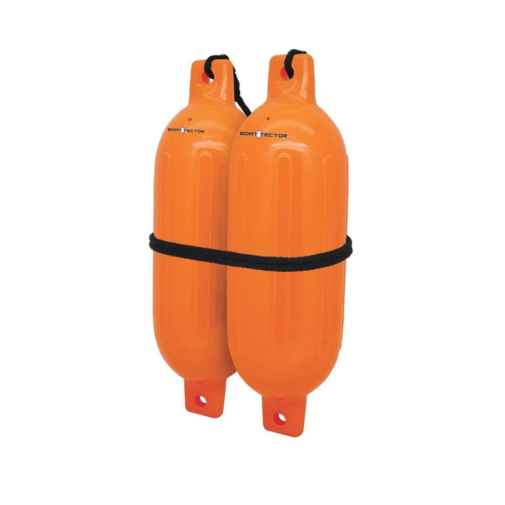 Extreme Max 3006.7581 Ship Inflatable Fender Value 2-Pack - 4.5" x 16", Neon Orange