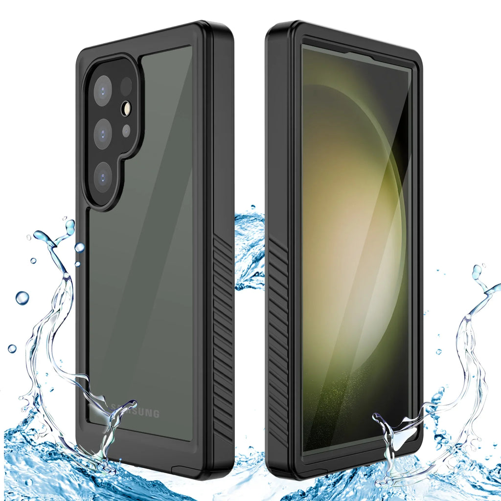 Cowithday Waterproof Case for Samsung Galaxy S24 Ultra 5G Phone 2024, with Screen Protector 360° Full Body Heavy Duty Military Protection Shockproof IP68 Underwater Wrap for Galaxy S24 Ultra, Black