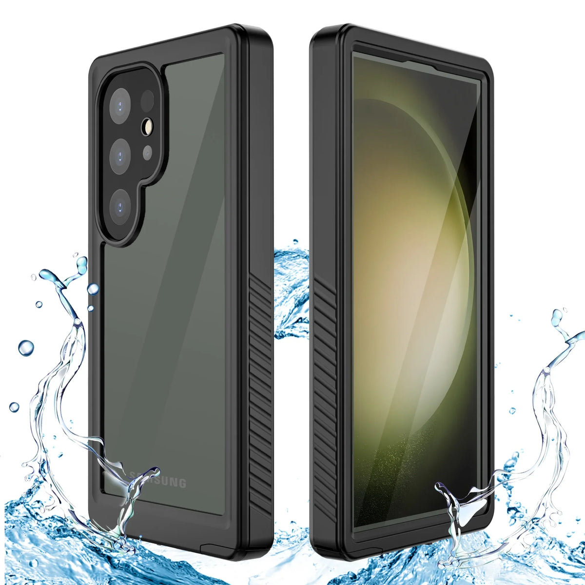 Cowithday Waterproof Case for Samsung Galaxy S24 Ultra 5G Phone 2024, with Screen Protector 360° Full Body Heavy Duty Military Protection Shockproof IP68 Underwater Wrap for Galaxy S24 Ultra, Black