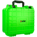 Eylar Gear and Camera Hard Case Waterproof with Foam 13.37 inch Neon Green