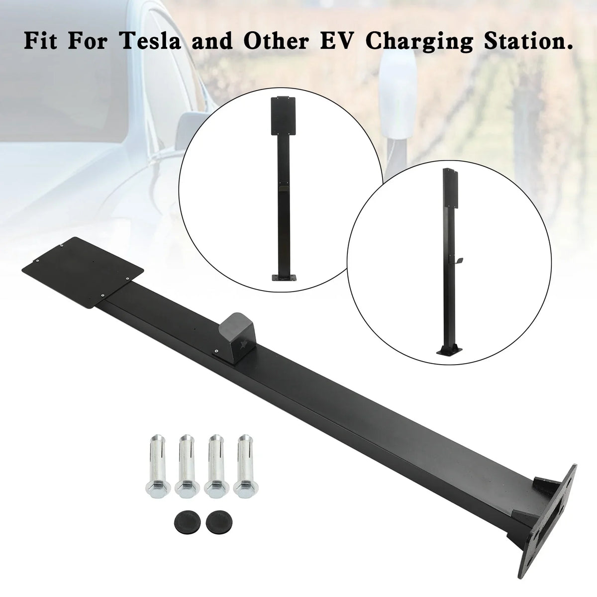 Pedestal Mounted EV Charging Station EV Charger Stand For Tesla Charging Station