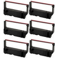 PrinterDash Matching Replacement for Star-Micronics MP-200 Series/MP-235/MP-242/MP-292/MP-512/SP-200 Series/SP-212/SP-242/SP-500/SP-2000 Black/Red P.O.S. Printer Ribbons (6/PK) (30982001BR)