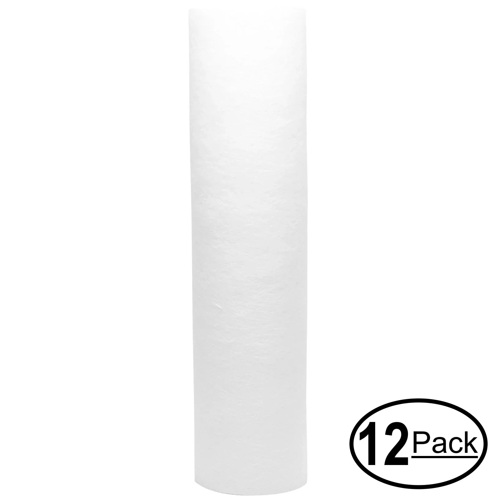 12-Pack Replacement for Crystal Quest CQE-IN-00307 Polypropylene Sediment Filter - Universal 10-inch 5-Micron Cartridge for CRYSTAL QUEST Voyager RV/Marine Water Filter System - Denali Pure Brand