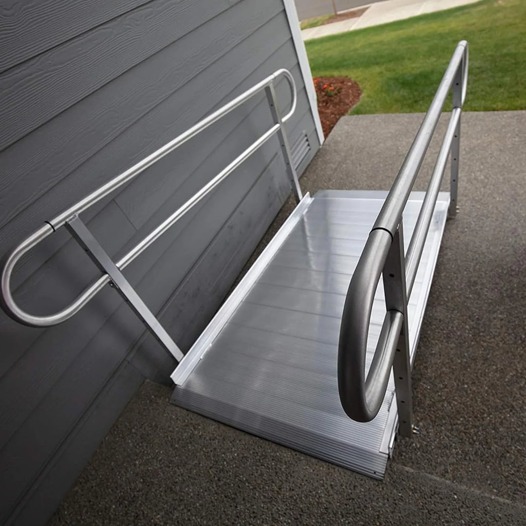 EZ-ACCESS GATEWAY 3G 8 Foot Portable Wheelchair Ramp w/2 Line Handrails