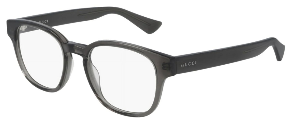 GUCCI GG0927O 004 Rectangular Square Grey Shiny Demo Lens 49 mm Men's Eyeglasses