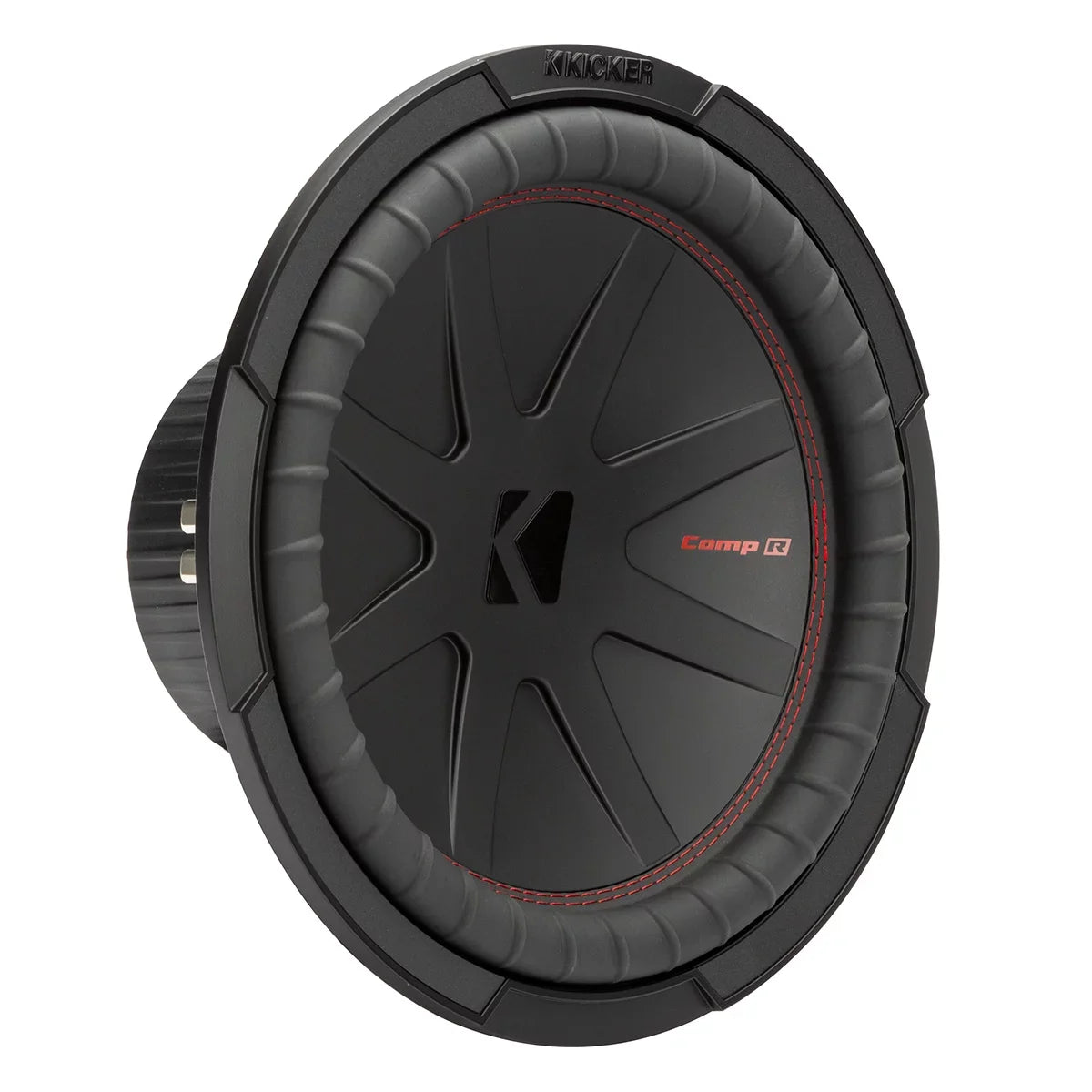 KICKER CompR 12 Inch 4 Ohm DVC 1000W Max Power Car Audio Subwoofer, Black