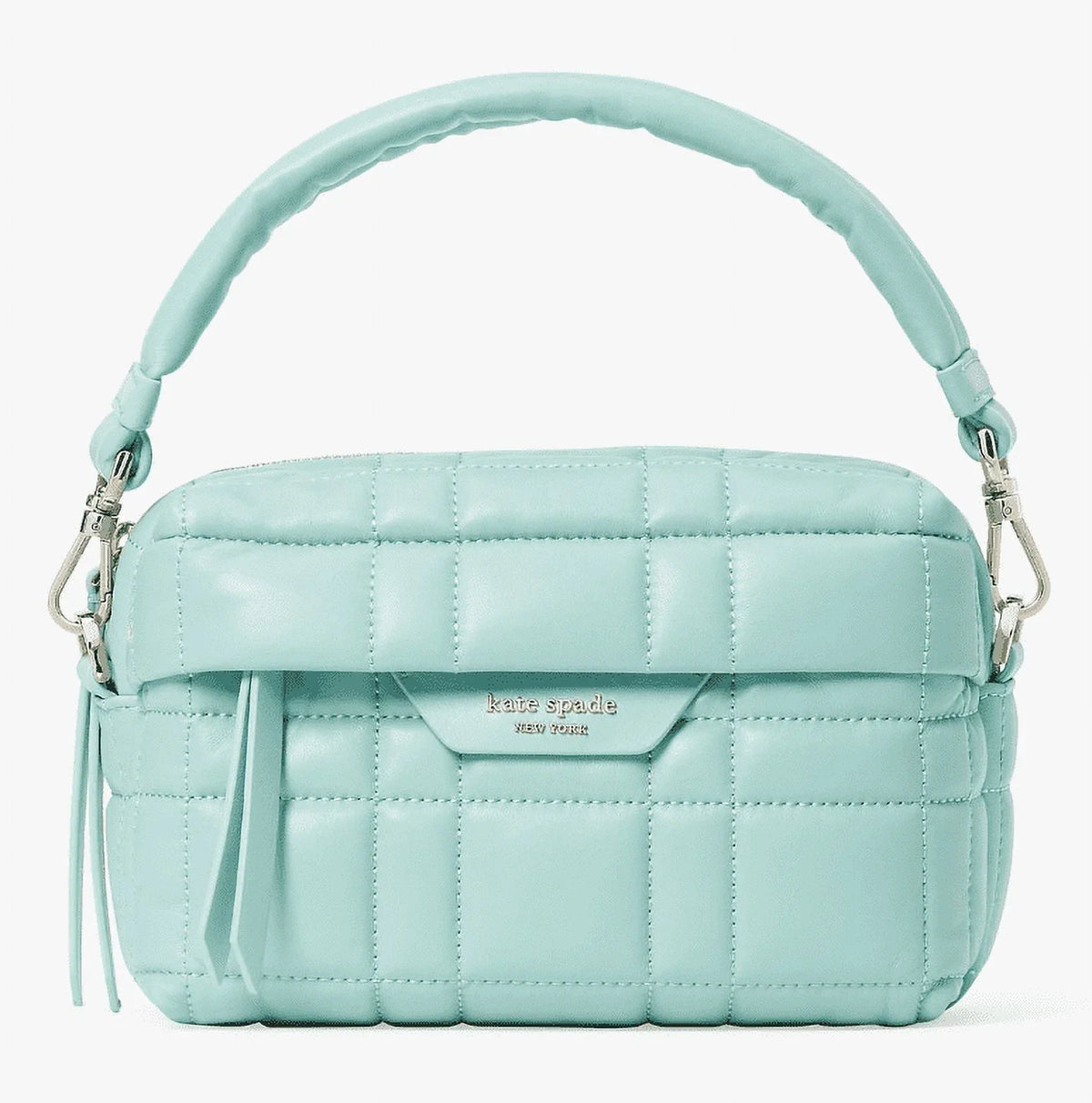 Kate Spade New York Women's Softwhere Quilted Leather Small Convertible Crossbody Clutch - Green