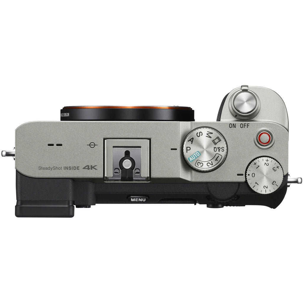 Sony a7C Mirrorless Full Frame Camera Body Silver ILCE-7C/S Bundle with Tamron 70-300mm F4.5-6.3 Di III RXD Lens A047 + Deco Gear Bag + Extra Battery &Dual Charger+ 64GB Card+ Tripod &Kit Accessories