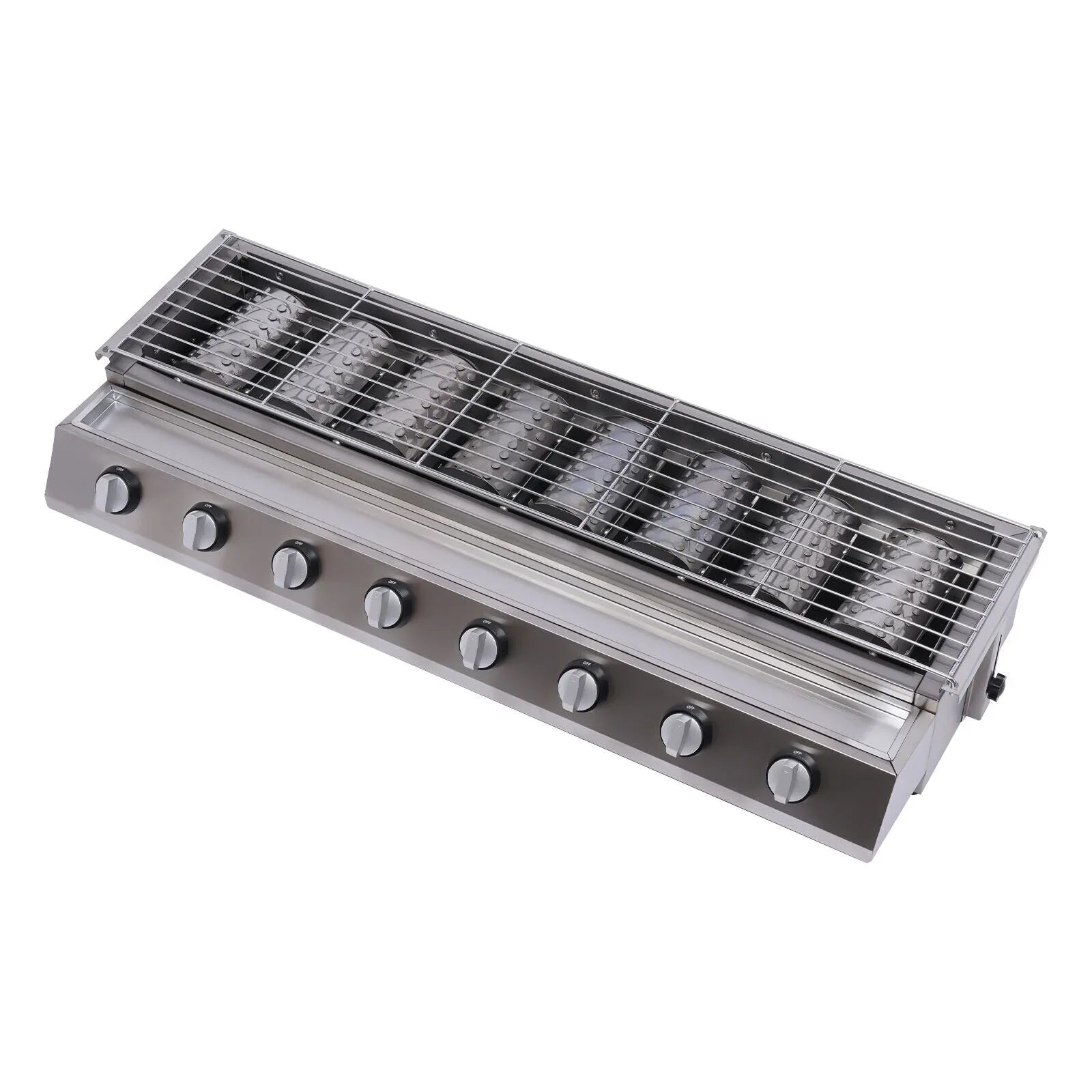 Large Gas Grill Outdoor Party 8 Burner BBQ Grill Commercial Adjustable Height Gas Grill