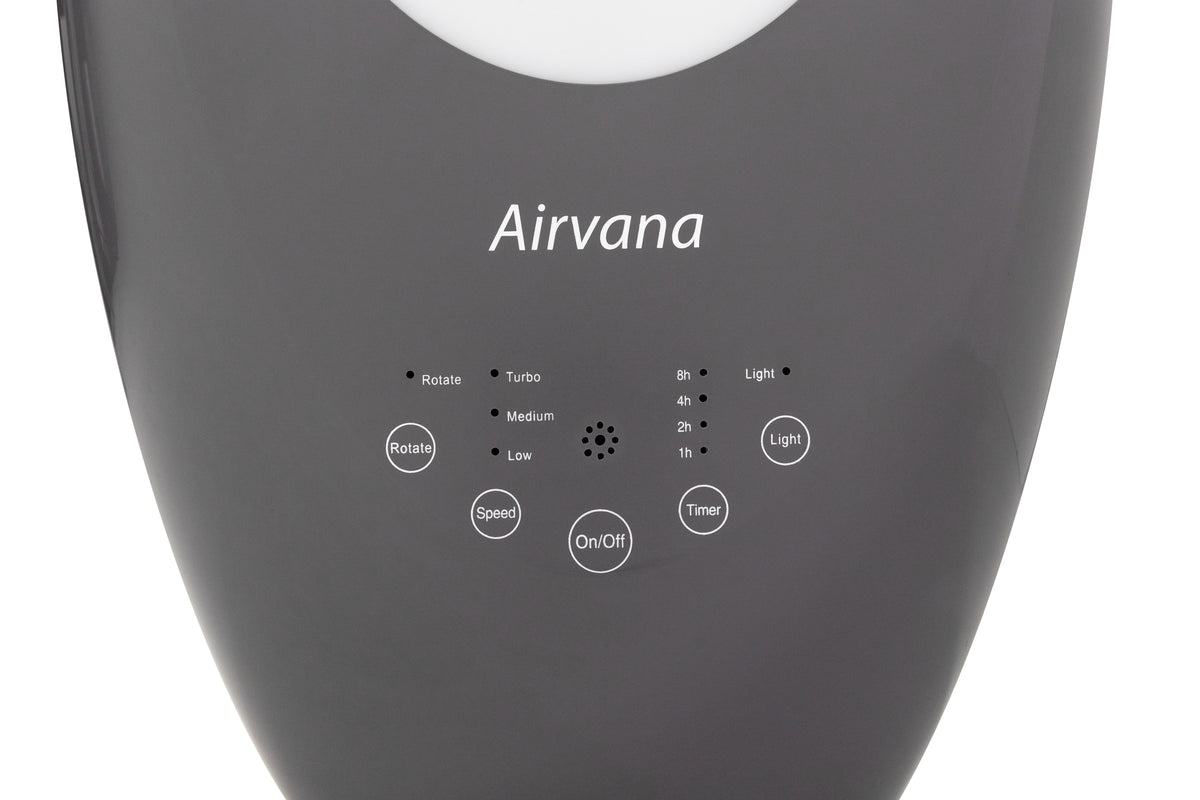 Airvana Bladeless Vortex Fan with Filter and Remote AV1700FAN- Gray