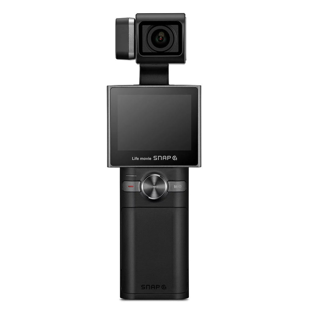 Thinkware SNAP-G Creator Prime Package Handheld 3-Axis Video Gimbal Stabilizer 4K Camera Vlog Influencer 60FPS 133.9° Wide Angle 2" LCD Touchscreen Live Stream Replaceable Battery AI Track Face ID