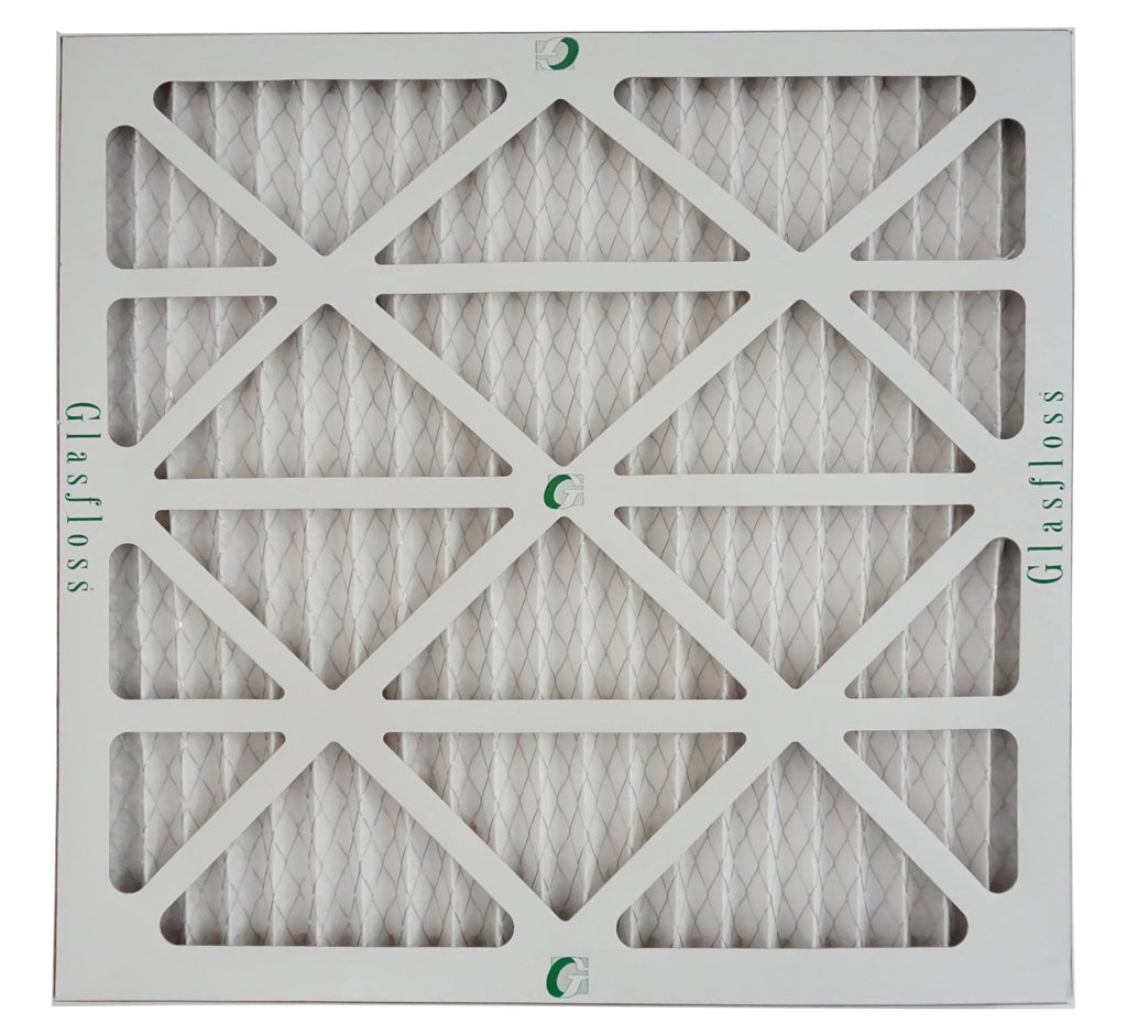 Glasfloss 20x20x1 - MERV 10 -Qty:6 - Furnace Air Filter - Made in USA (Actual Size: 19.5 x 19.5x7/8 inch)