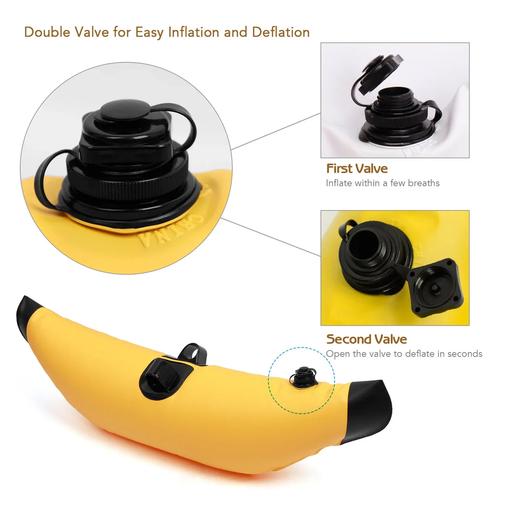 Meterk Kayak PVC Inflatable Outrigger Float with Sidekick Arms Rod Kayak Vessel Fishing Standing Float Stabilizer System Kit