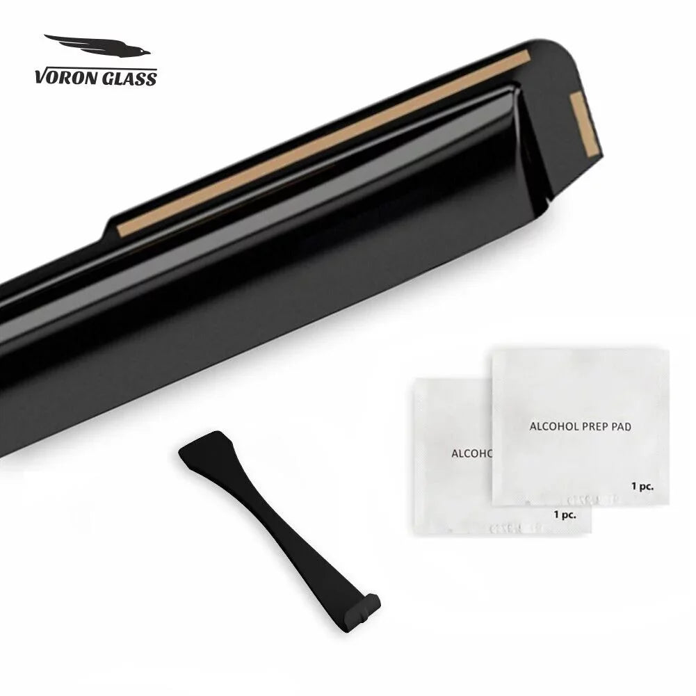 Voron Glass in-Channel Extra Long-lasting Rain Guards for Toyota Corolla 2020-2024 Sedan, Window Deflectors, Vent Window Visors, 4 Pieces - 200521