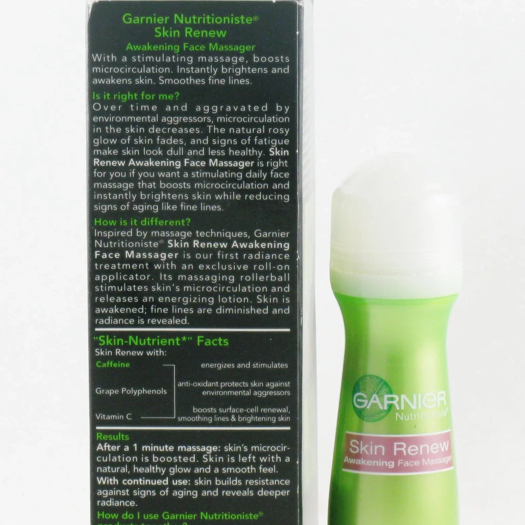 Garnier Nutritioniste Skin Renew Awakening Face Massager, 1.7 oz (Pack of 3)