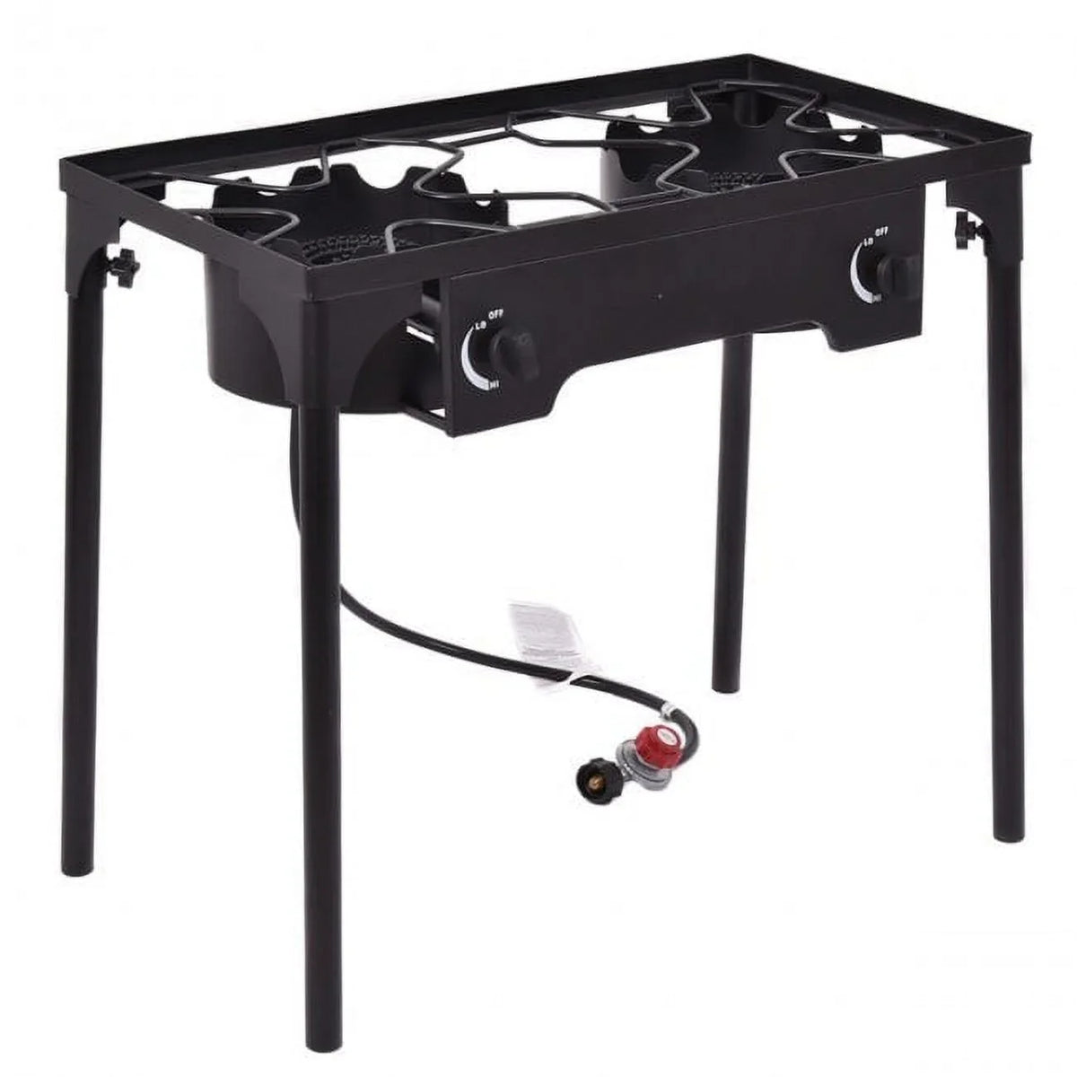 Double Burner Outdoor Stove BBQ Grill - 26.0 - Elevate your outdoor cooking experience!