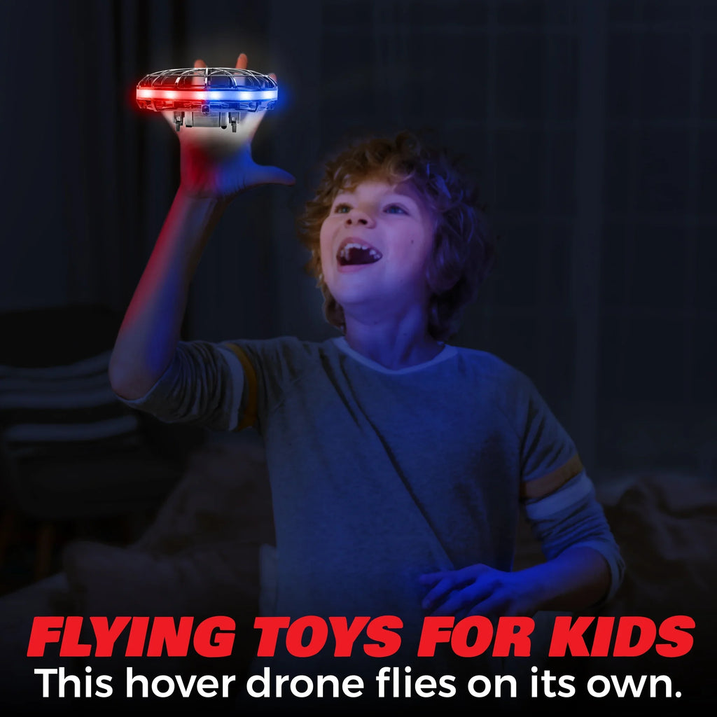 Force1 Scoot Mini UFO Drone | Kids Aerial Mini Drone Hand Controlled Indoor Flying Hover Ball with LED Lights Toy for Boys and Girls