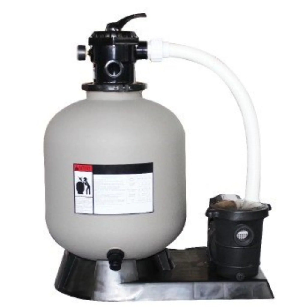 Swim Central 1.5 HP Sand Filter Combo with Pump Pressure for Above Ground Pools, 19-Inch