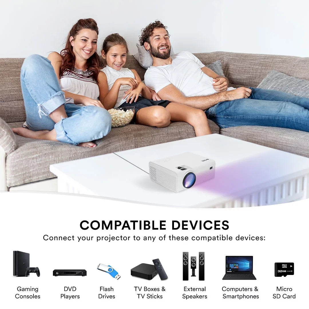Innovations CJR600 150" LCD Home Theater Projector (White)