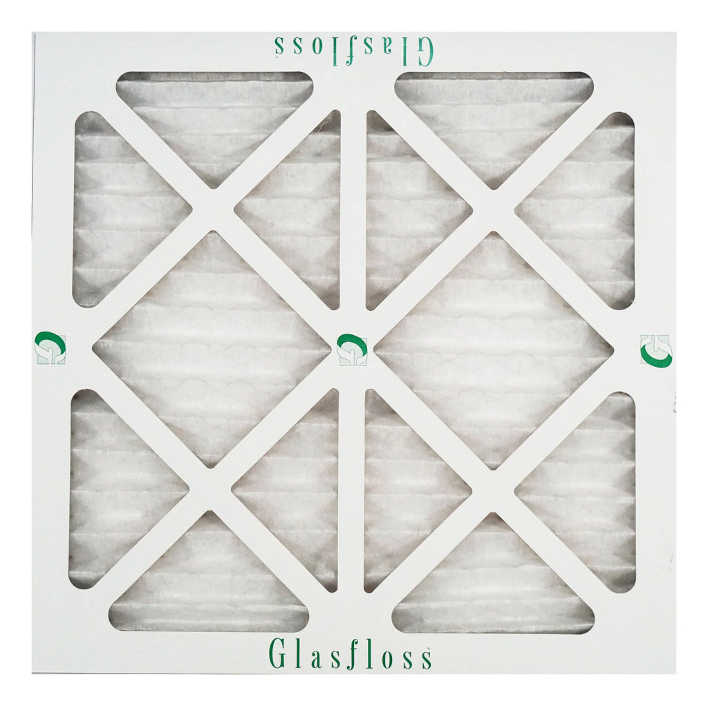 Glasfloss Air Filter 16x16x2 - 2" MERV 10 - (Pack of 6) - Pleated AC or HVAC Air Filter - Furnace Air Filter - Home or Office - Made In The USA.