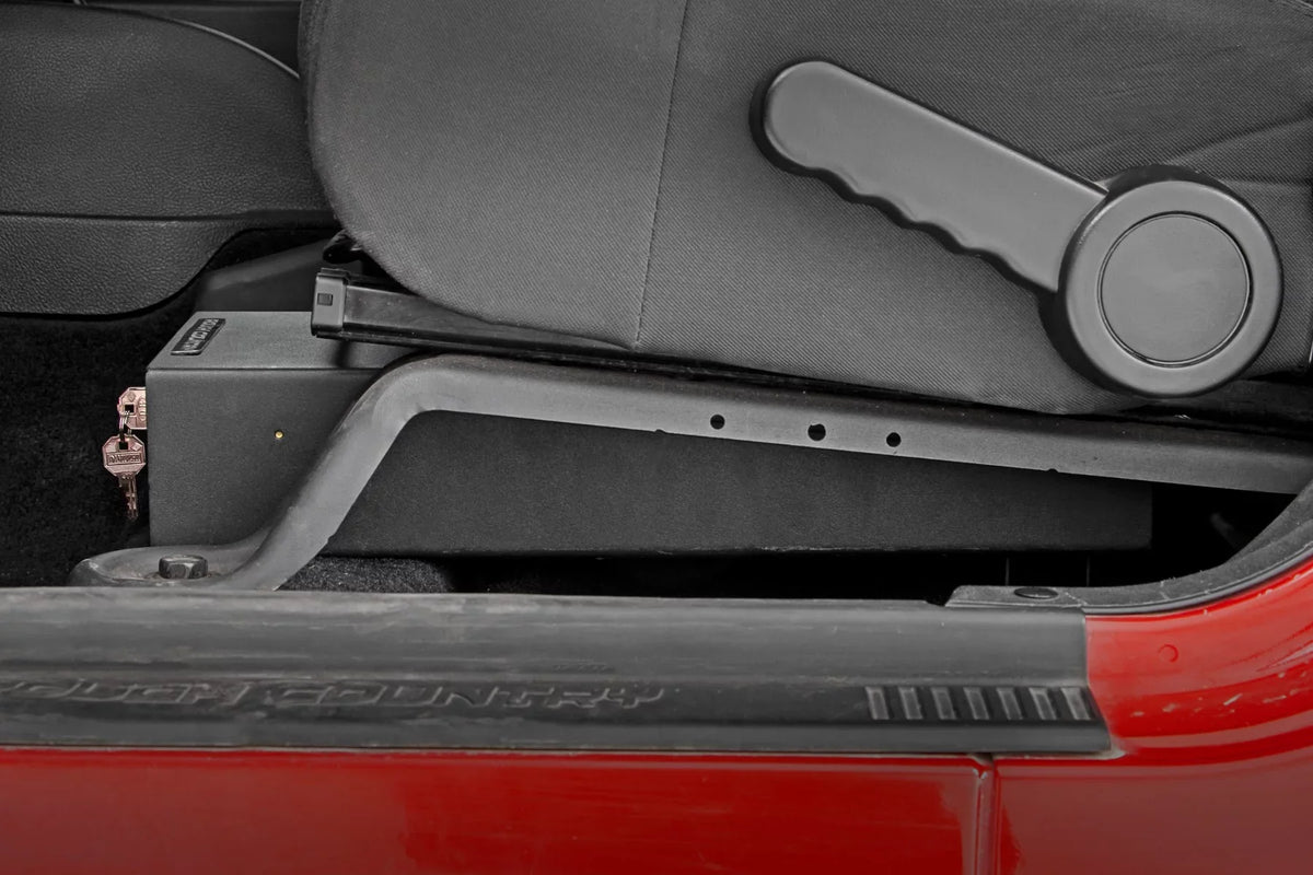 Rough Country Under Seat Lock Box for 2007-2018 Jeep Wrangler JK/JKU - 99035