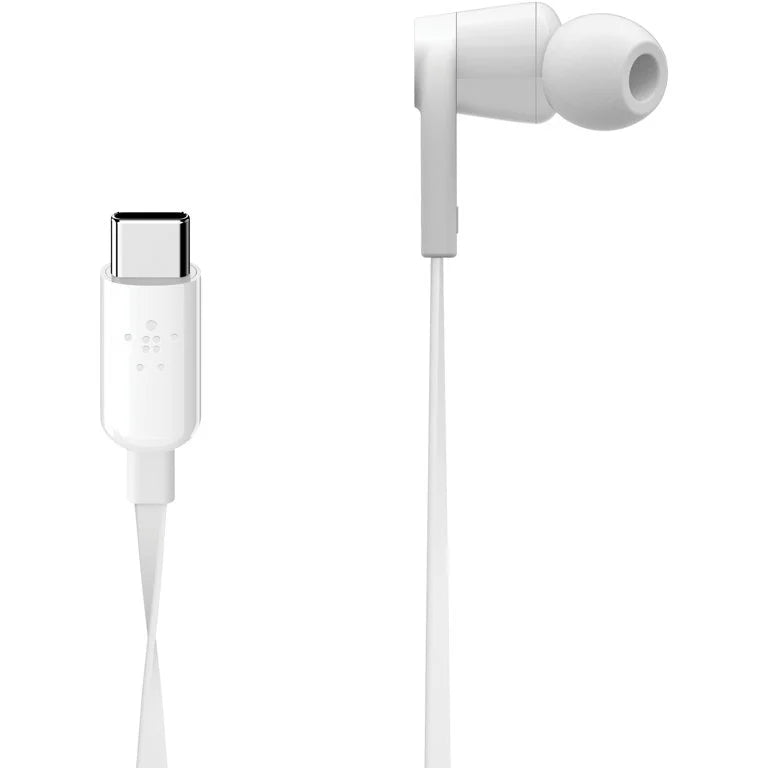 Belkin ROCKSTAR White G3H0002BTWHT USB-C Connector Headphones with USB-C Connector