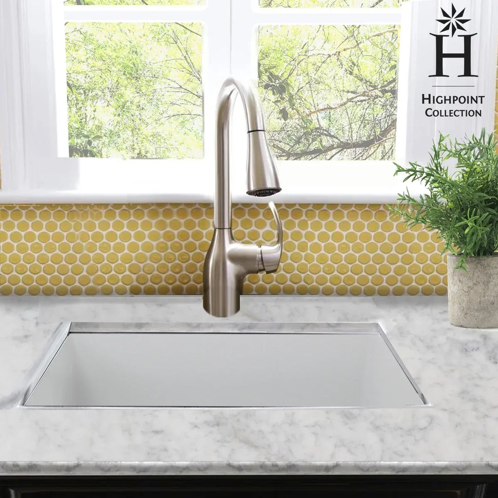 Highpoint Collection Dualmount Fireclay Kitchen Sink